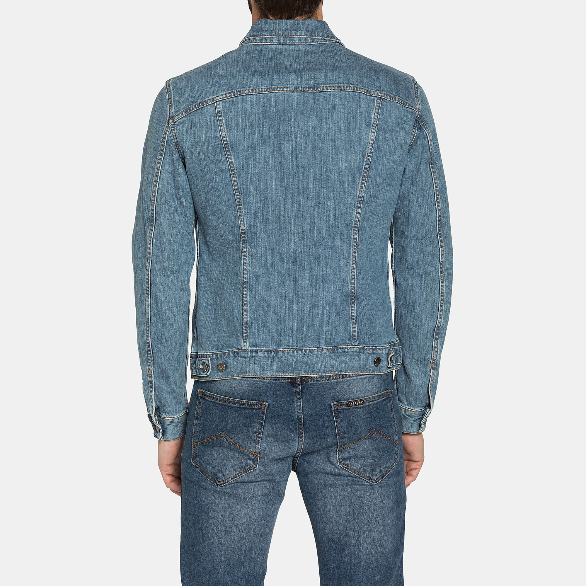 GIACCA DI JEANS DA UOMO MOD. TRUCKER IN DENIM STRETCH