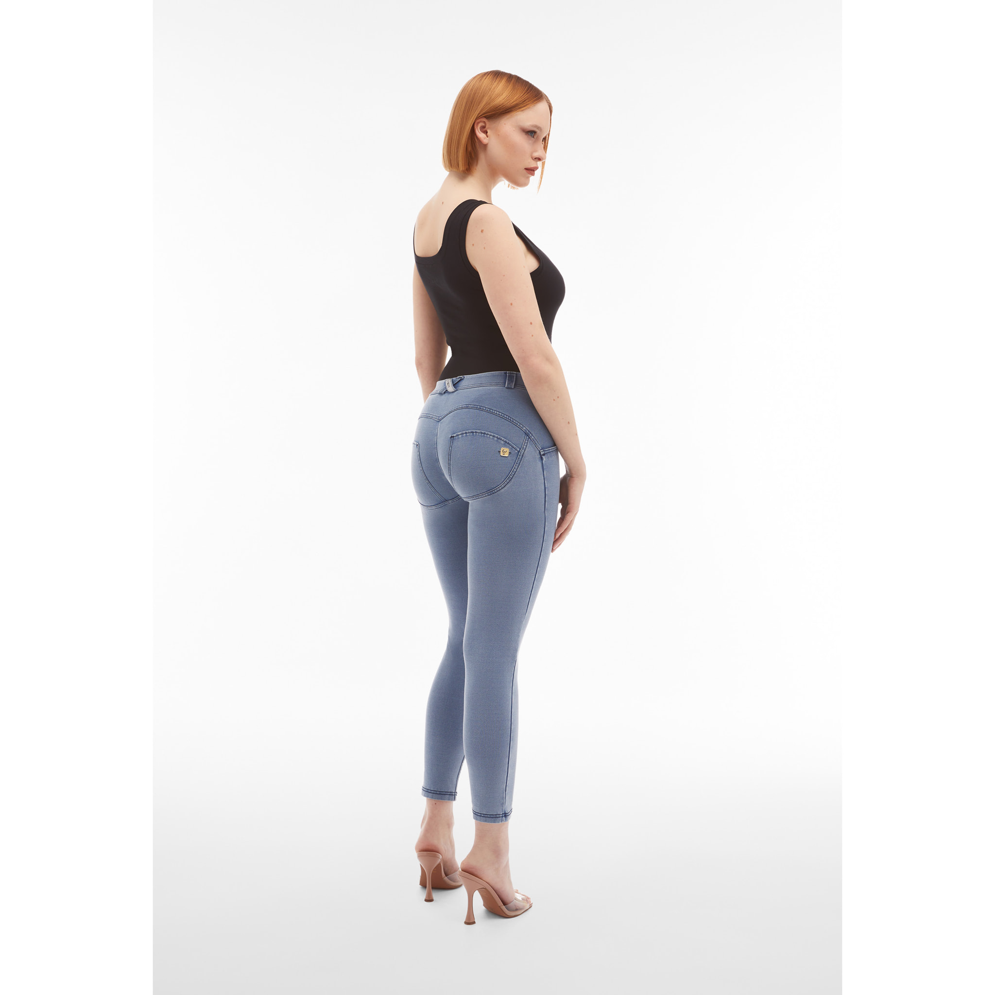 Jeggings push up WR.UP® 7/8 superskinny jersey organico