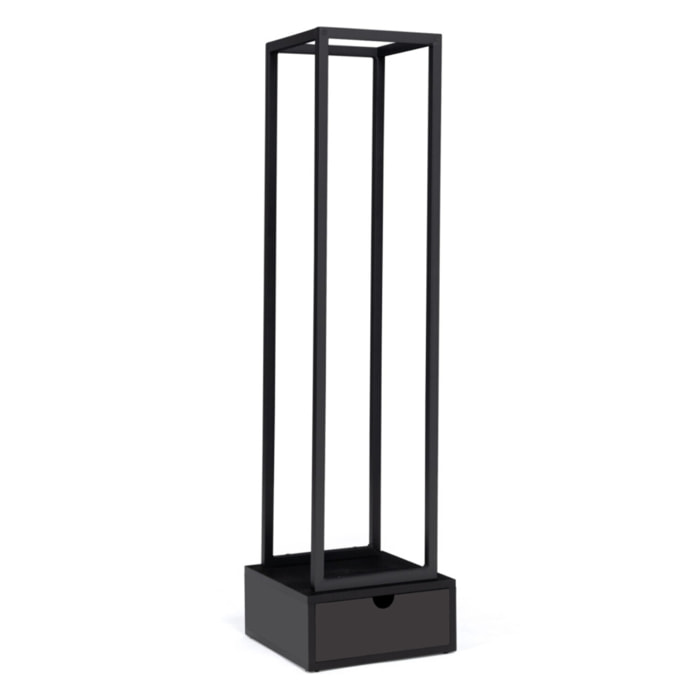 Range bûches vertical avec tiroir 125cm