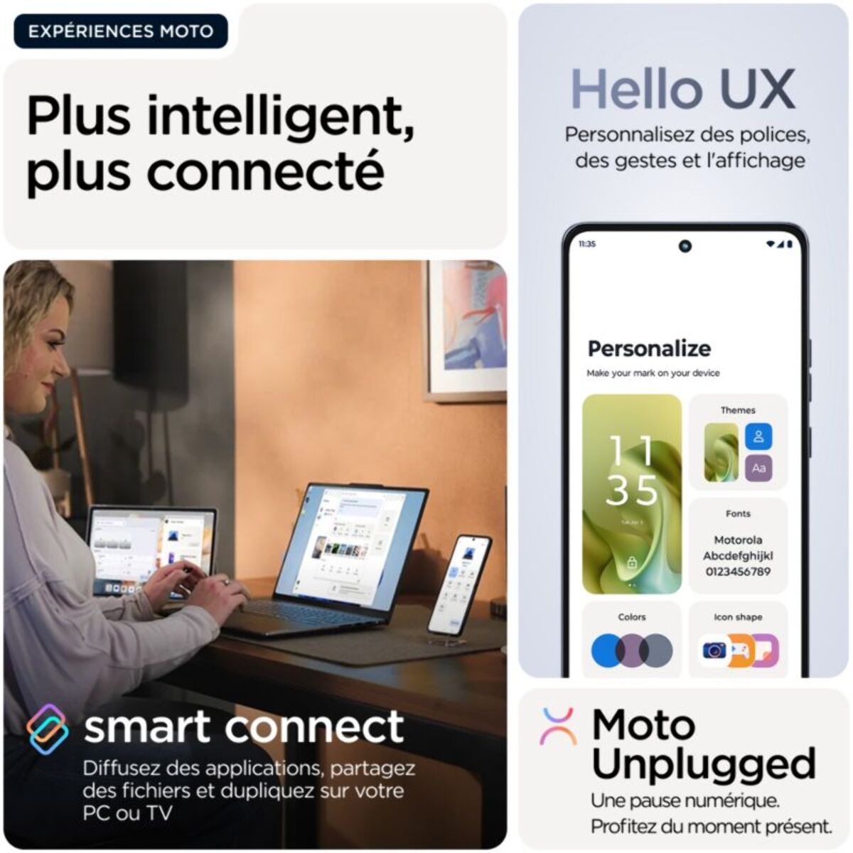 Smartphone MOTOROLA G86 Gris 256Go