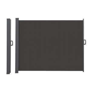 Paravent rétractable 400x200cm gris anthracite