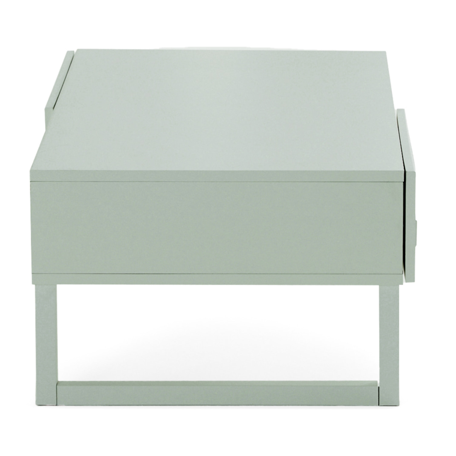 Sofia - table basse - vert sauge mat - 1 niche - 110 cm - Vert sauge