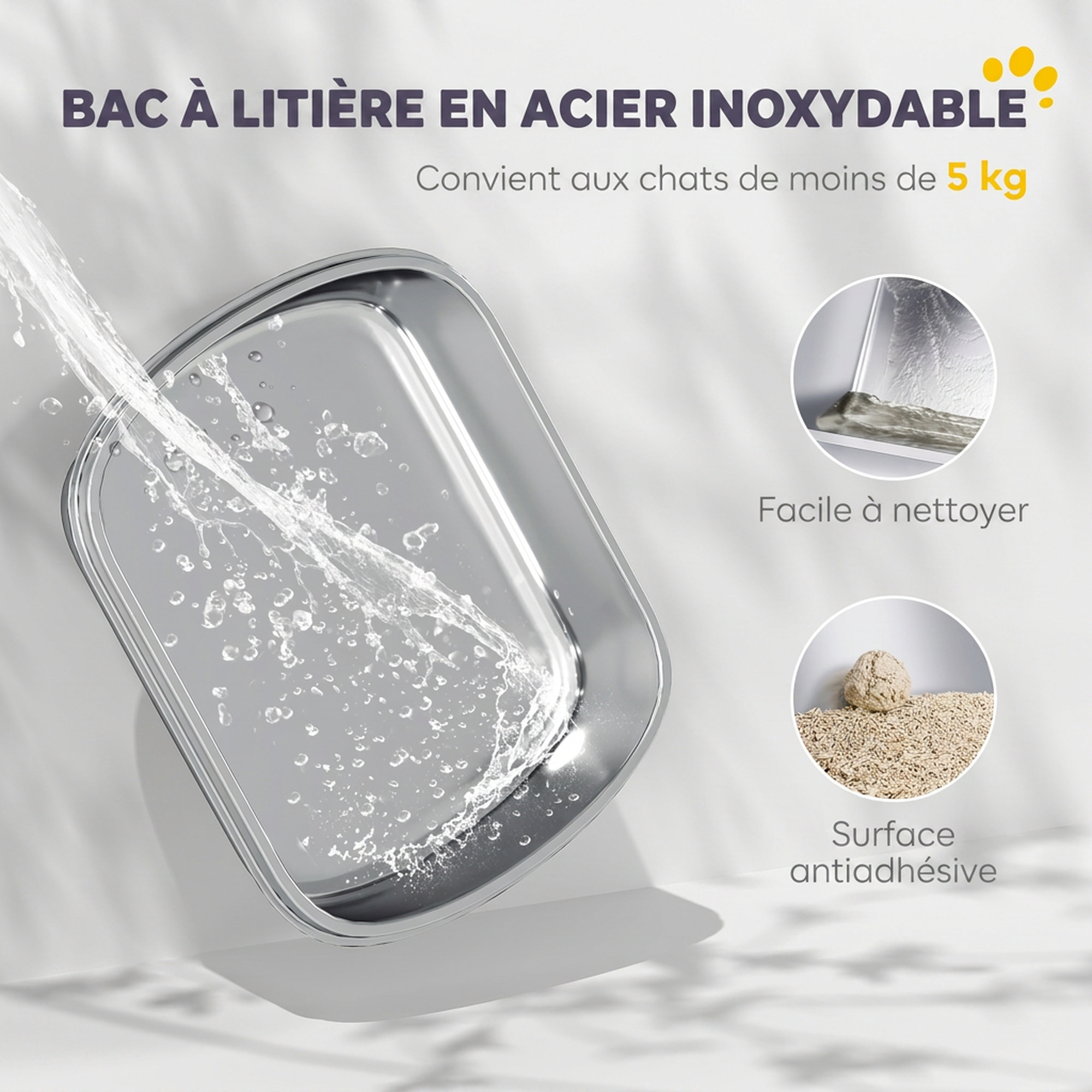 Maison de toilette fermée bac acier inox filtre désodorisant pelle porte trappe