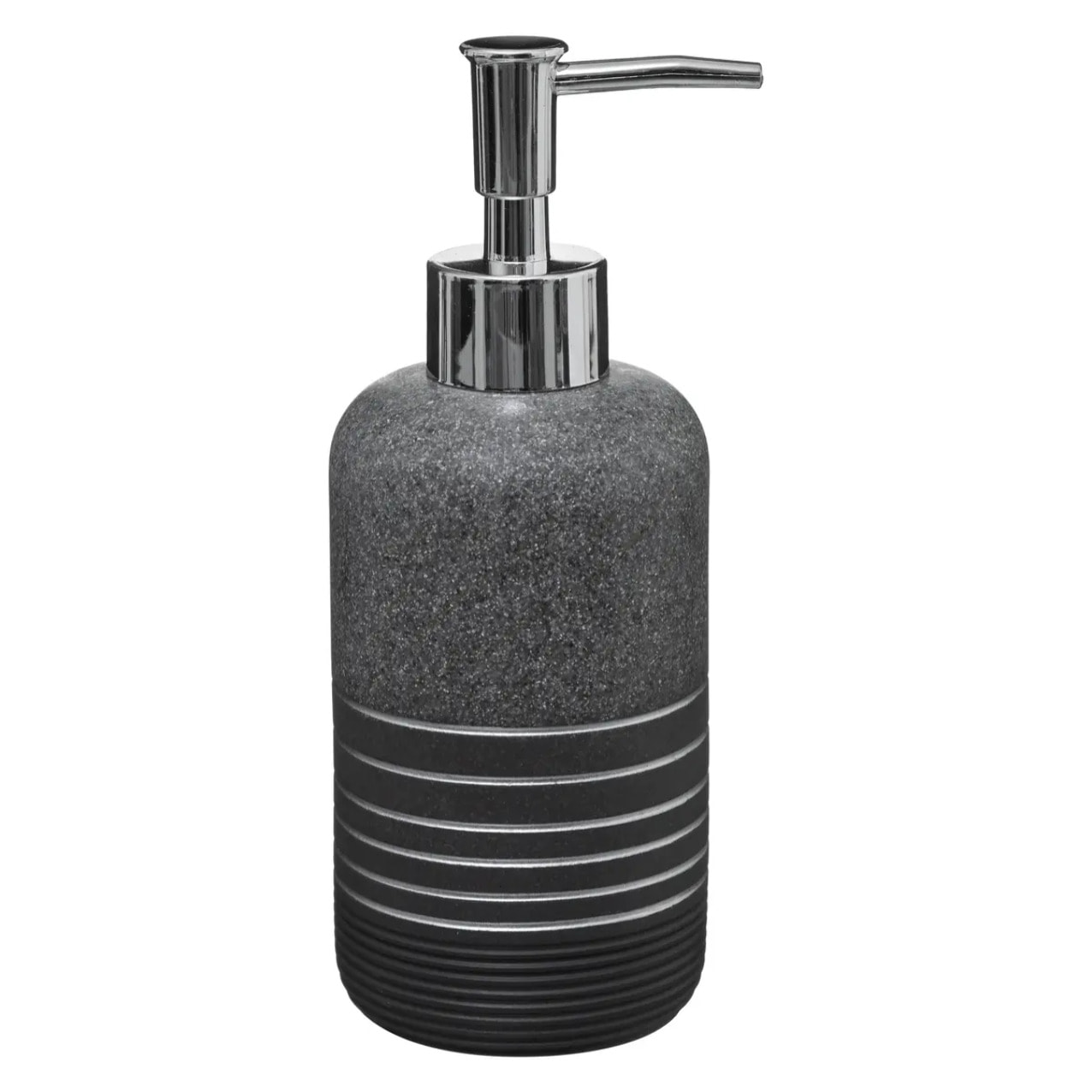 Distributeur à savon 330ml "Silver" gris anthracite