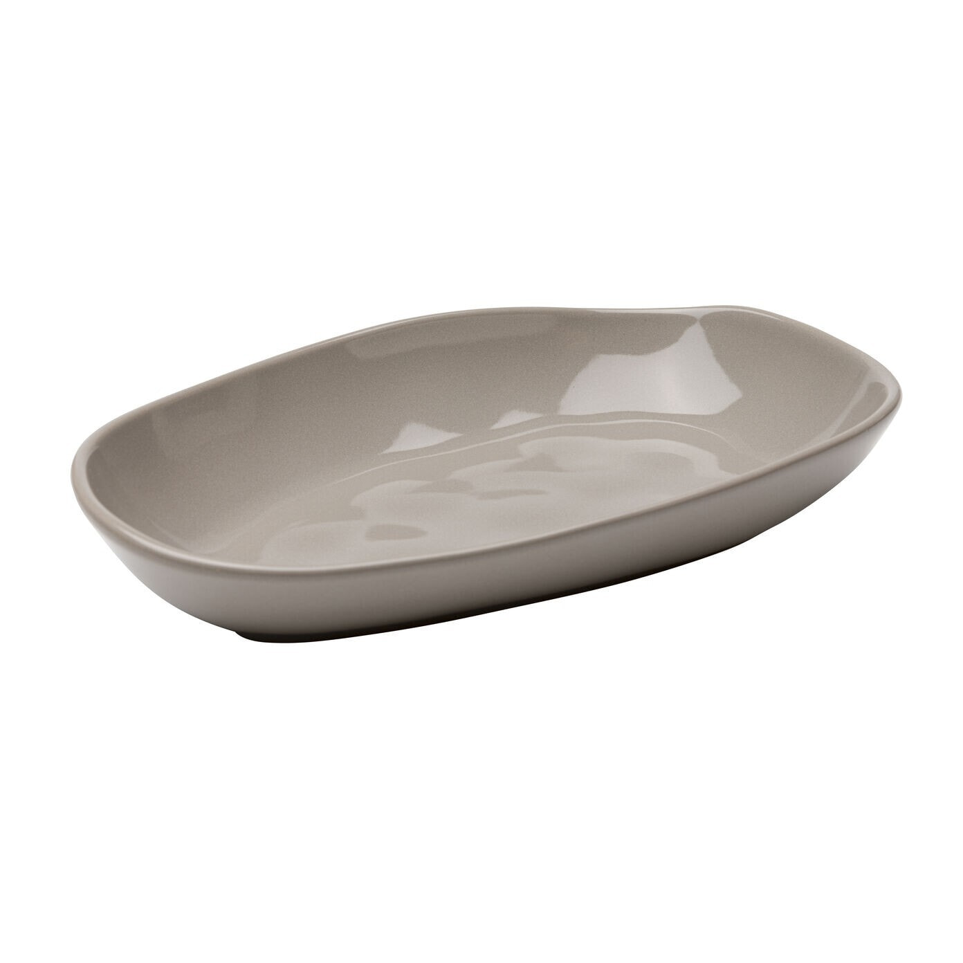 Assiettes creuses Organic 25cm taupe set de 4 Kare Design