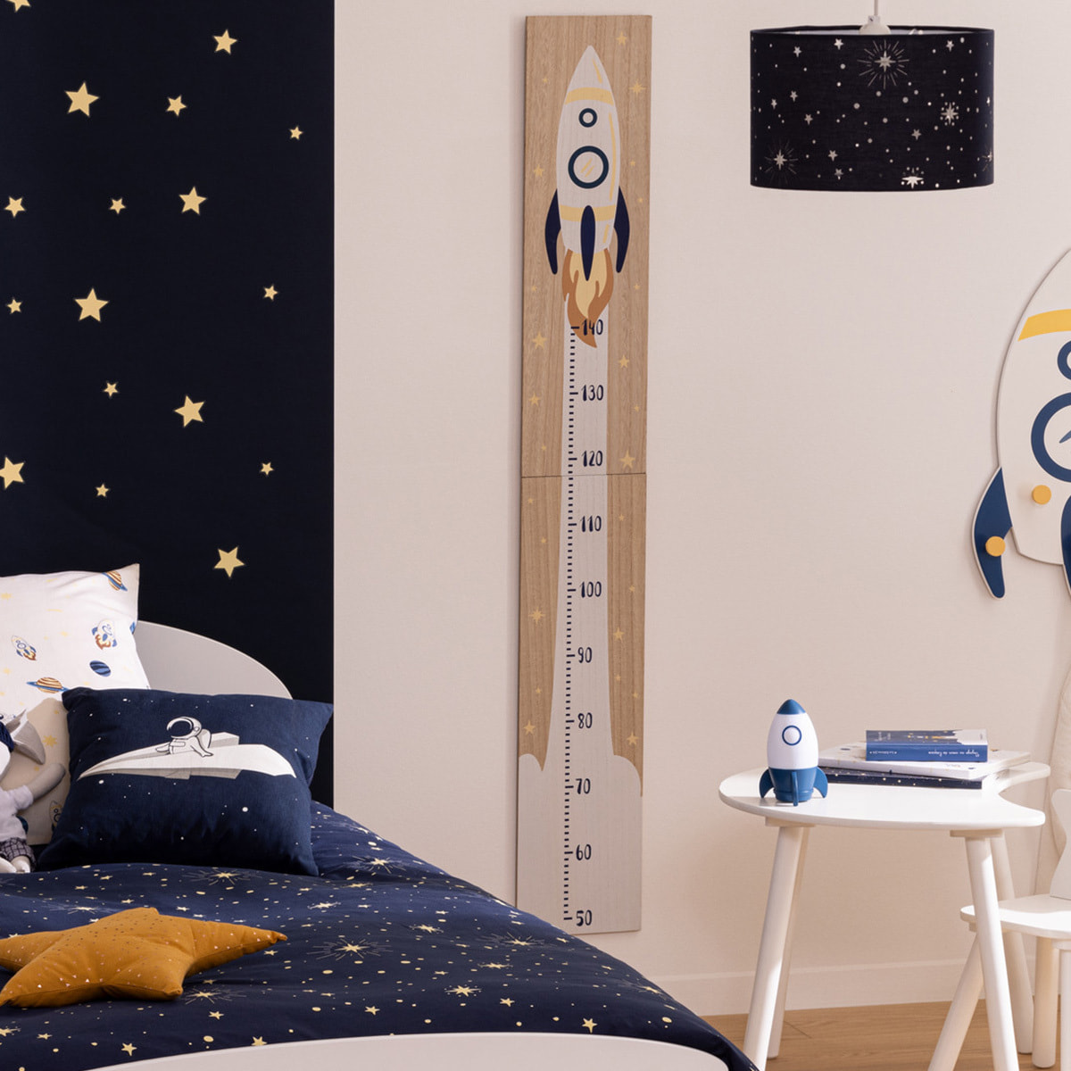 Toise enfant "Espace" H140cm bleu