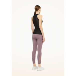 Top senza maniche Grid Net Top Sleeveless