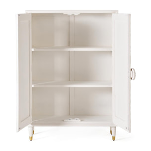 Armario de Madera de Mango 100 Cm Estilo Mediterráneo Moderno