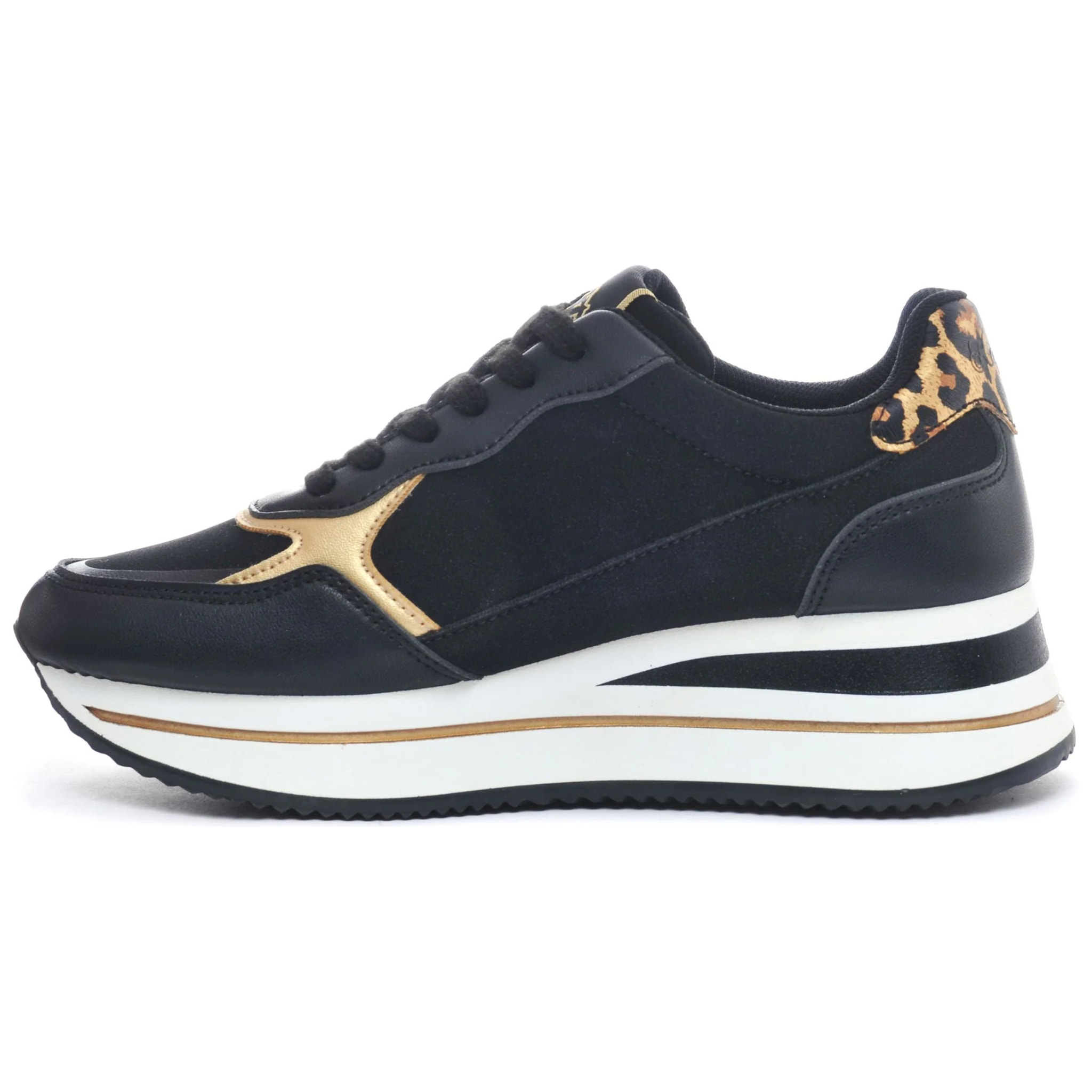 Kappa - Sneakers Donna Nero - Logo Geena 3