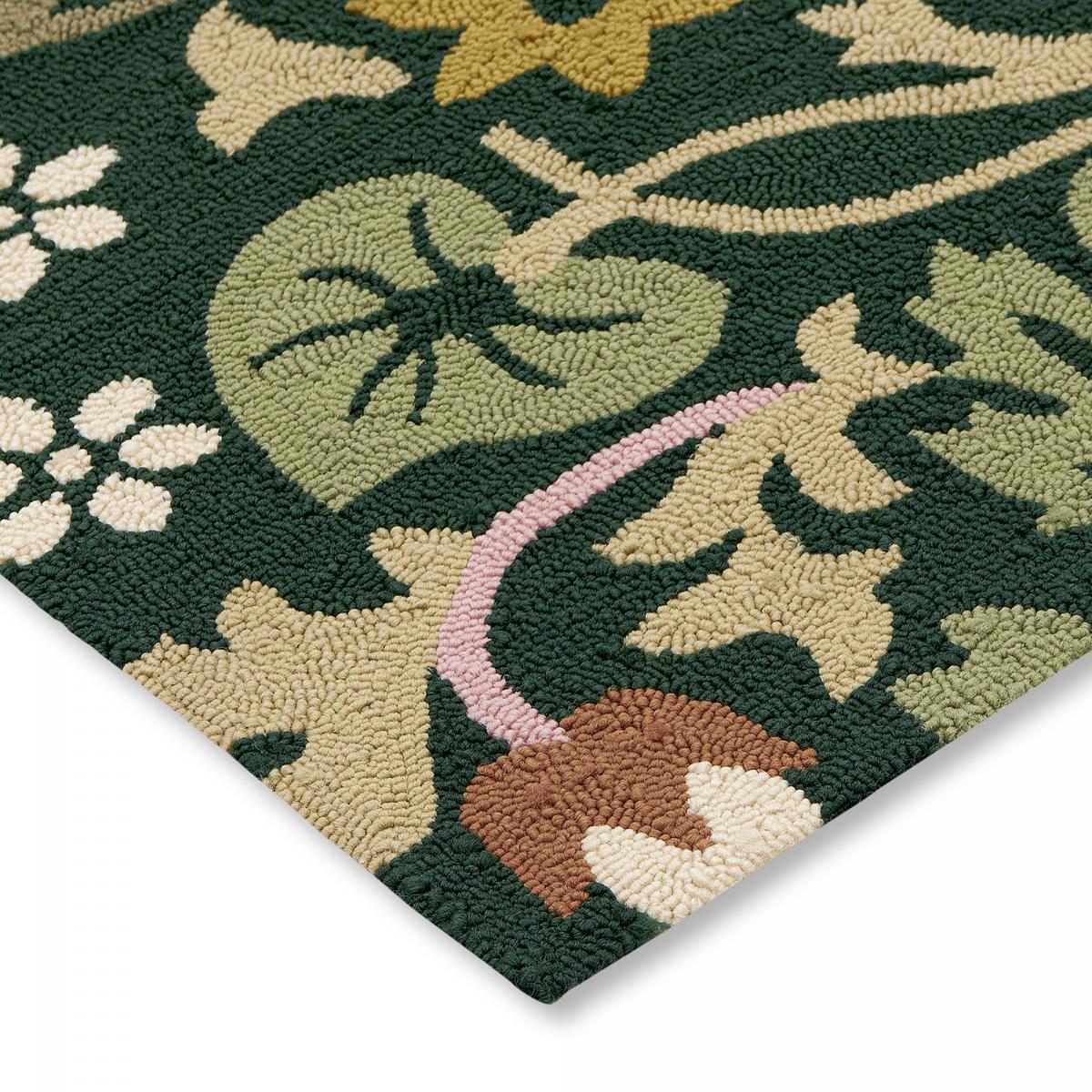 Tapis extérieur tissé kilim rectangle WAJO