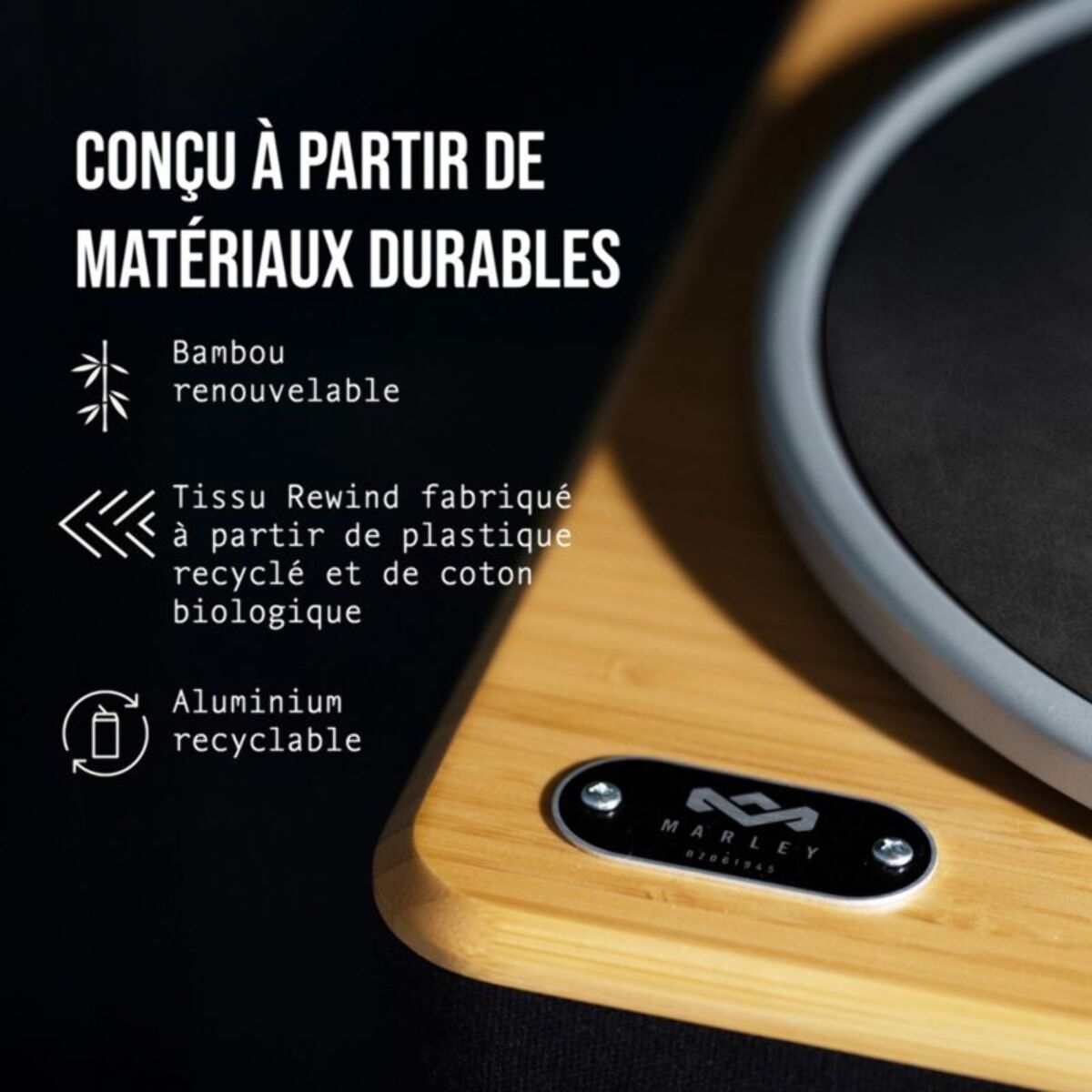 Platine vinyle MARLEY Stir It Up 2 - Bluetooth
