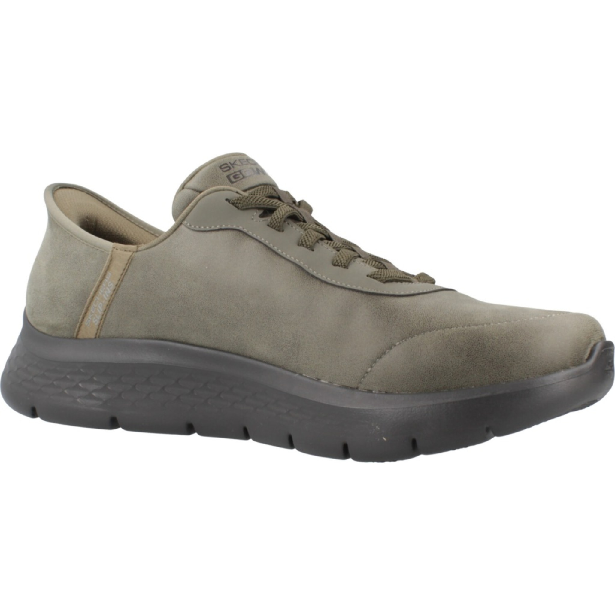 Sneakers De  Hombre Slip - Ins Go Walk Flex - Smoot Verde