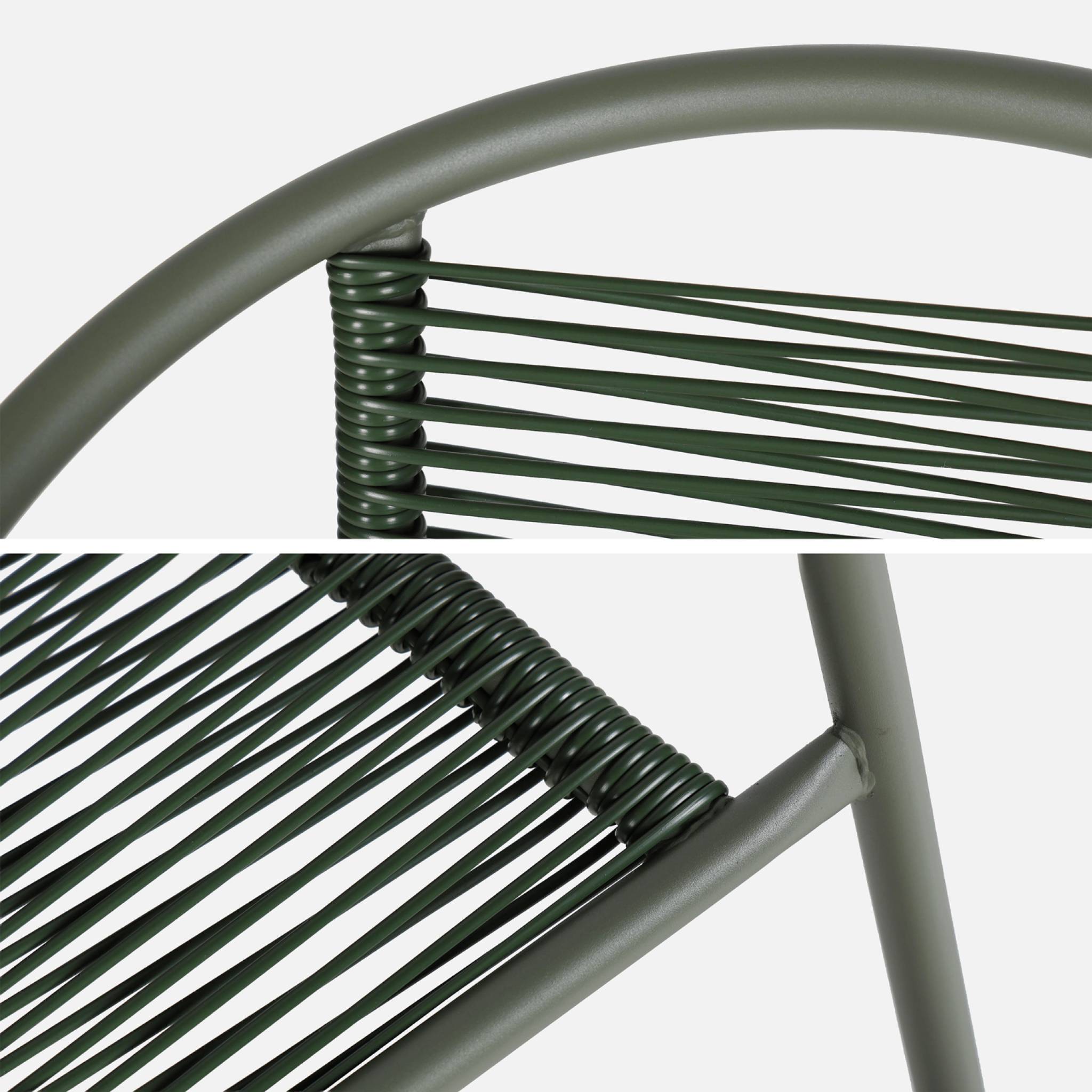 Fauteuil de jardin acier et résine (lot de 4) TONALA