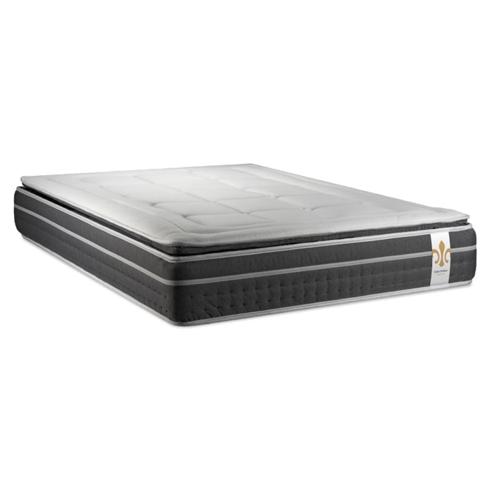 Matelas Trente PLUS - 30cm - Ressorts ensachés et mémoire de forme - Effet nuage avec surmatelas intégré - Soutien Equilibré