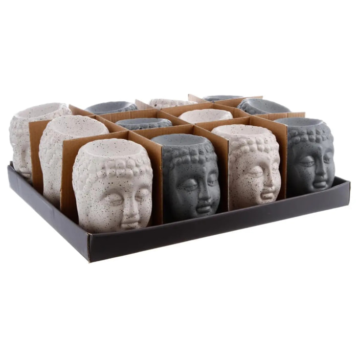 Brûle-parfum Bouddha céramique H11cm