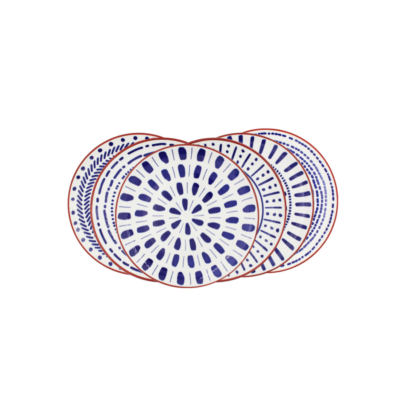 Lot de 6 assiettes à dessert, SANTORIN