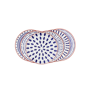 Lot de 6 assiettes à dessert, SANTORIN