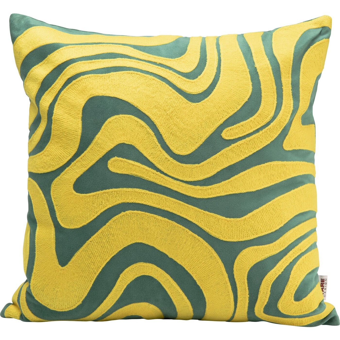 Coussin Electric Feeling jaune Kare Design