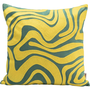 Coussin Electric Feeling jaune Kare Design