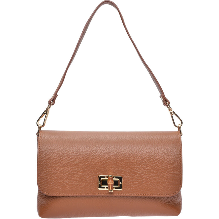 Borsa a tracolla Anna Luchini Cammello