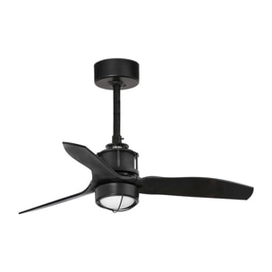 JUST FAN S LED Ventilatore a soffitto nero opaco81cm