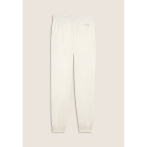 Pantaloni Sportivi con Polsini in Costina e Strass