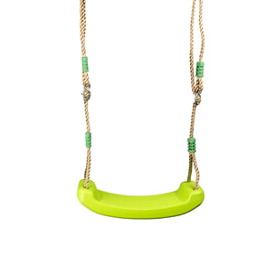Balançoire en bois 2,30 m Topwood YAKI VERT - 6 enfants