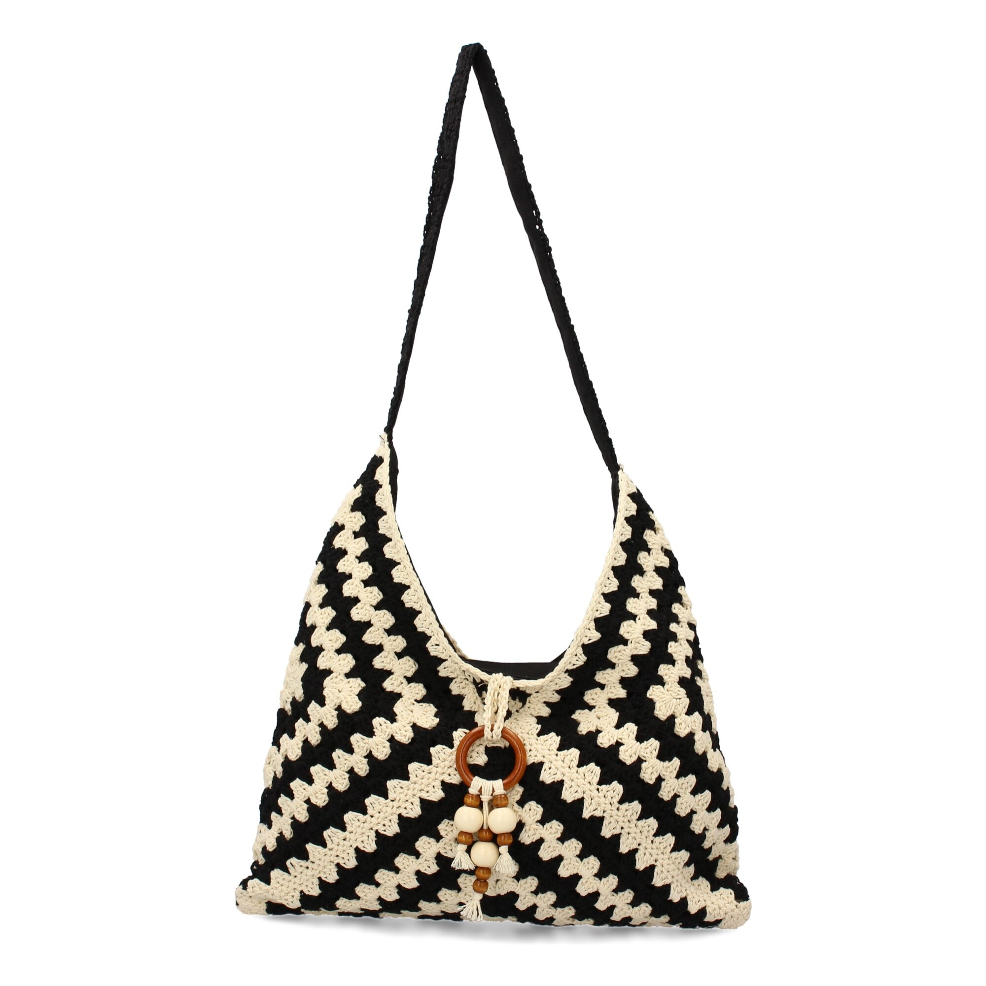 Bolso de hombro de mujer, diseño elegante y moderno con adorno en la parte delantera