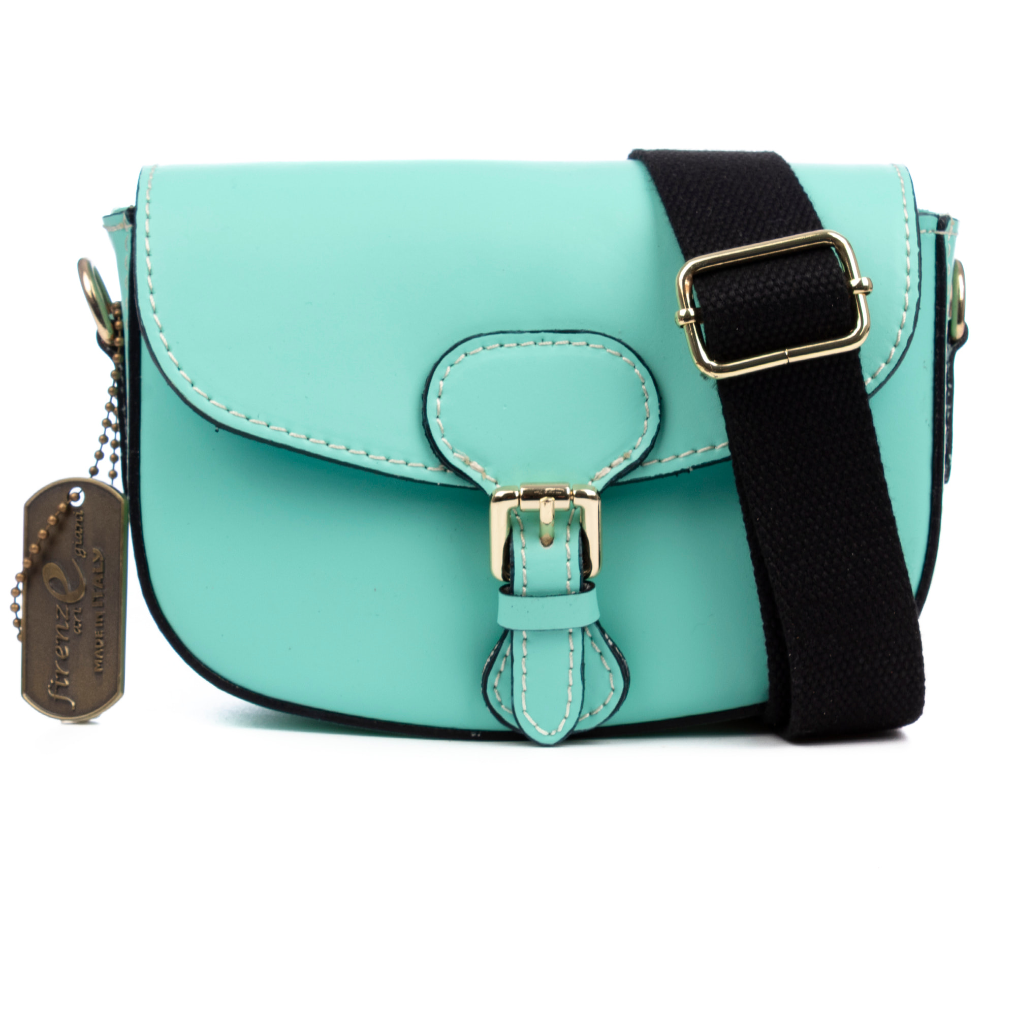 Annone borsa a tracolla donna. Pelle autentica finitura Ruga.