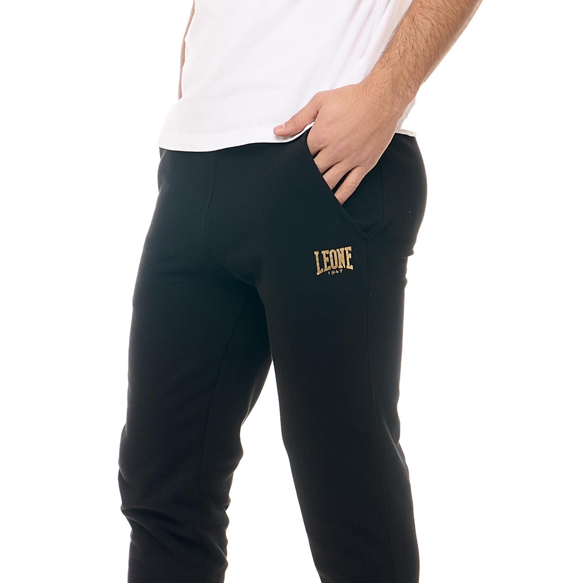 Pantaloni sportivi da uomo con polsino non felpati Leone New Gold