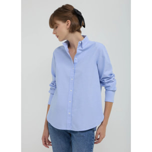 Camicia over tessuto Oxford