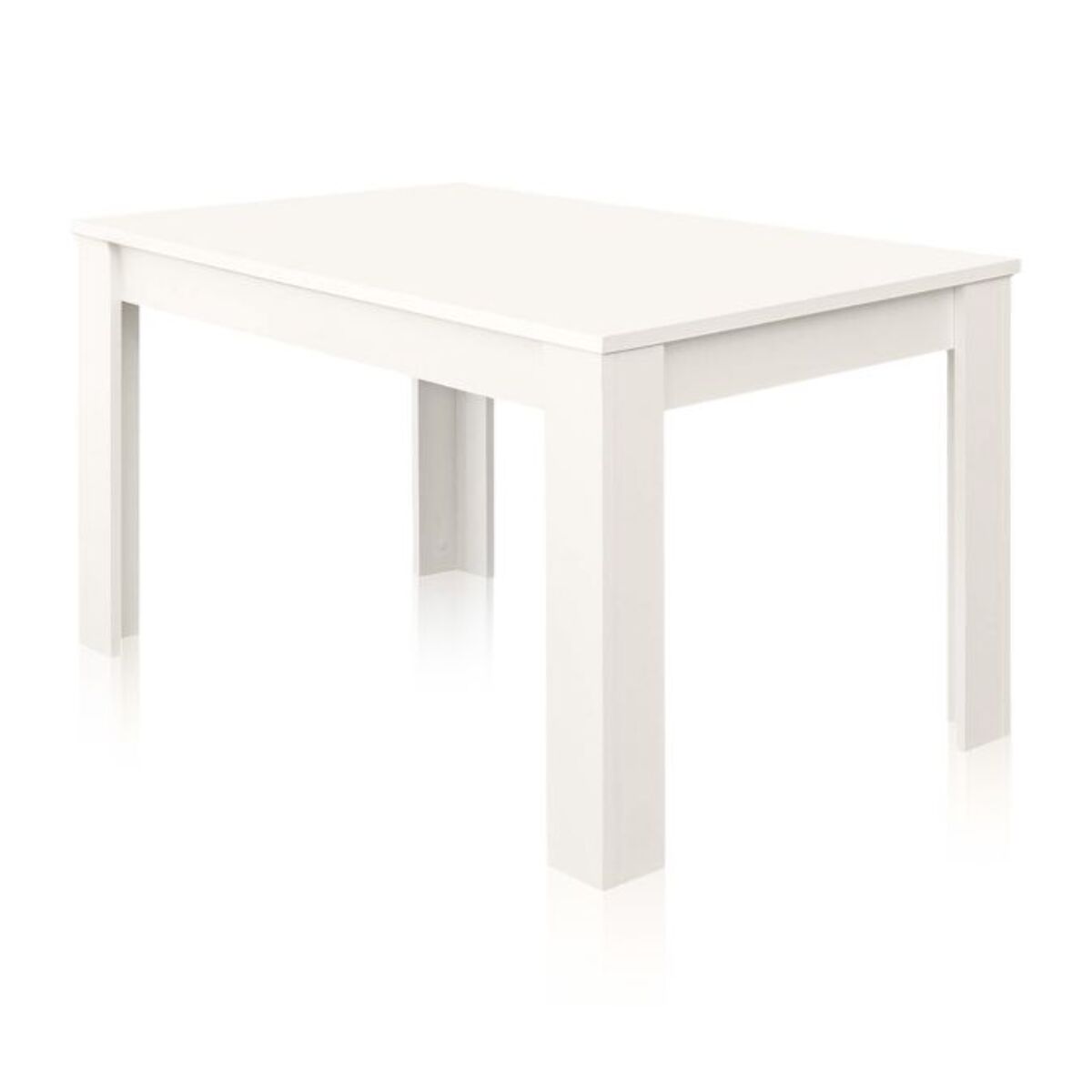 Mesa de comedor extensible Danna Blanco Brillo