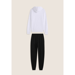 Tuta uomo in cotone con felpa cappuccio