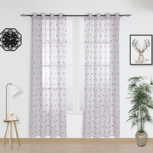 Tenda traslucida con stampa 140x260 cm.