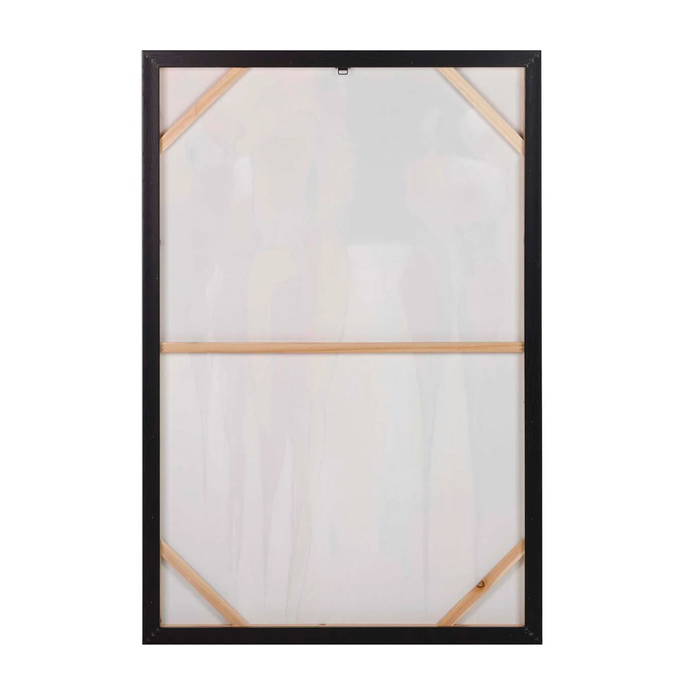 Cuadro Abstracto Siluetas Marco Negro 80x4x120 Cm