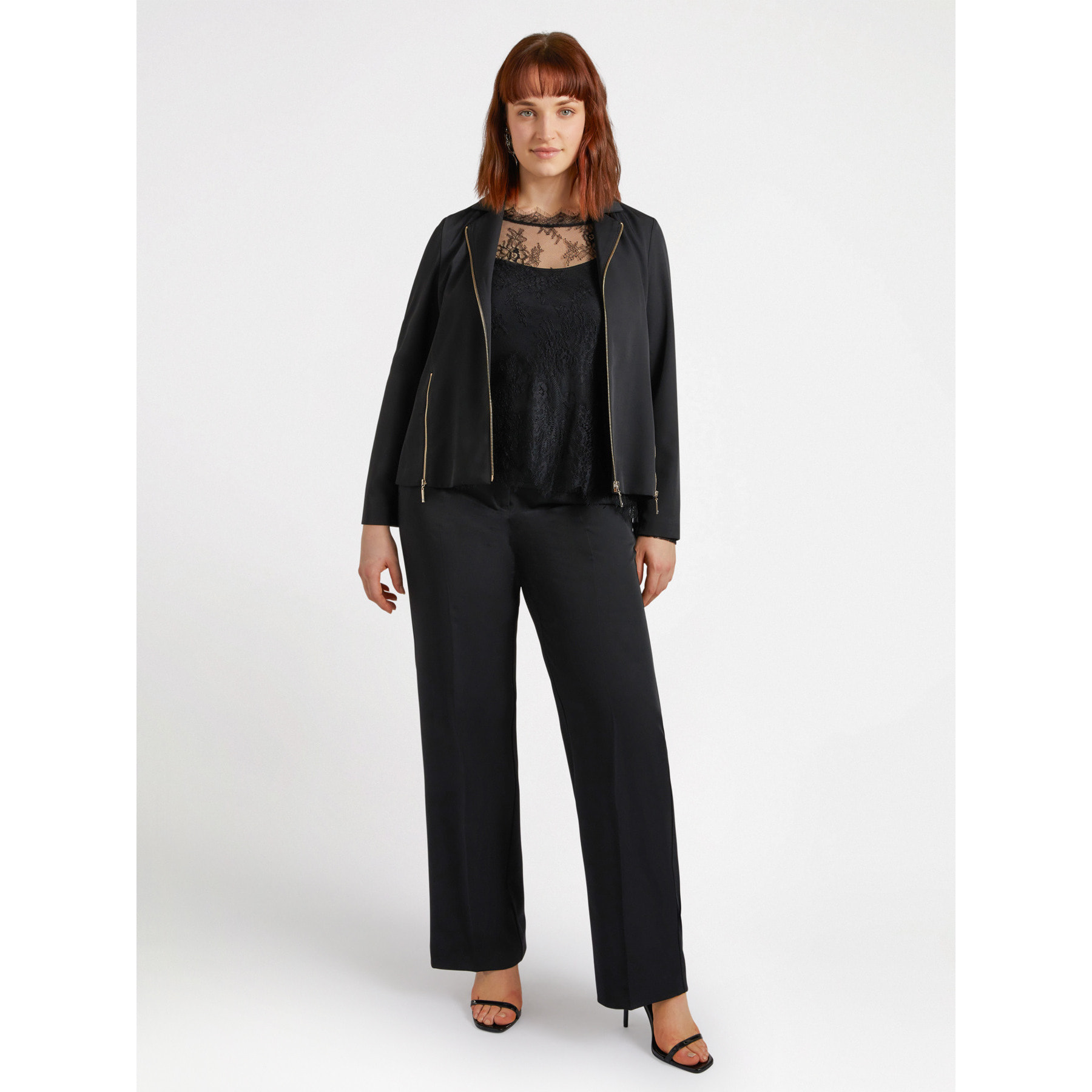 Fiorella Rubino - Chaqueta ligera con cremallera - Negro
