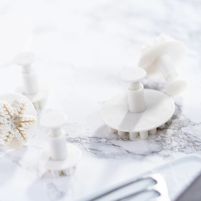 Lot de 3 emporte-pièces de Noël pour pâte à sucre motif flocon de neige Zenker Emporte-pièces