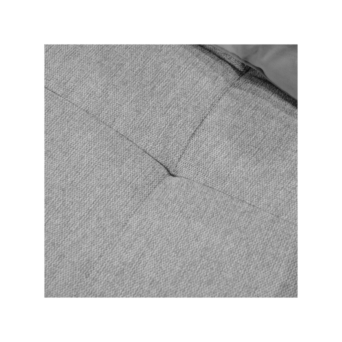 Pouf en tissu gris pour canapé modulable - FINN