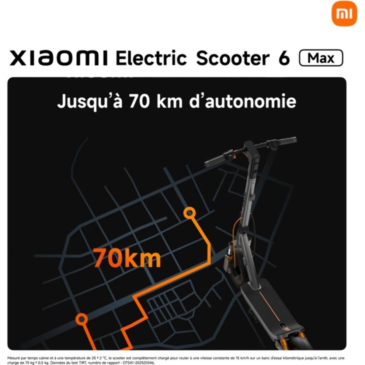 Trottinette électrique XIAOMI Electric Scooter 6 Max Noir