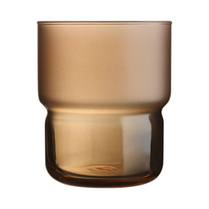 12 verres à eau 27 cl en verre teinté Moka Delice - Luminarc