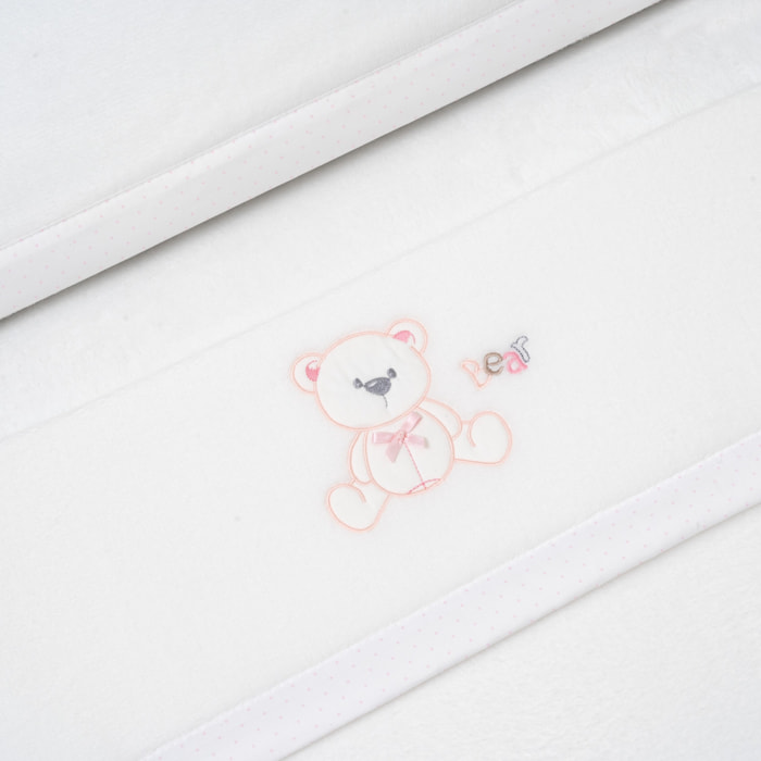 Juego sábanas Coralina para minicuna mod. Oso Lazo Bicicleta