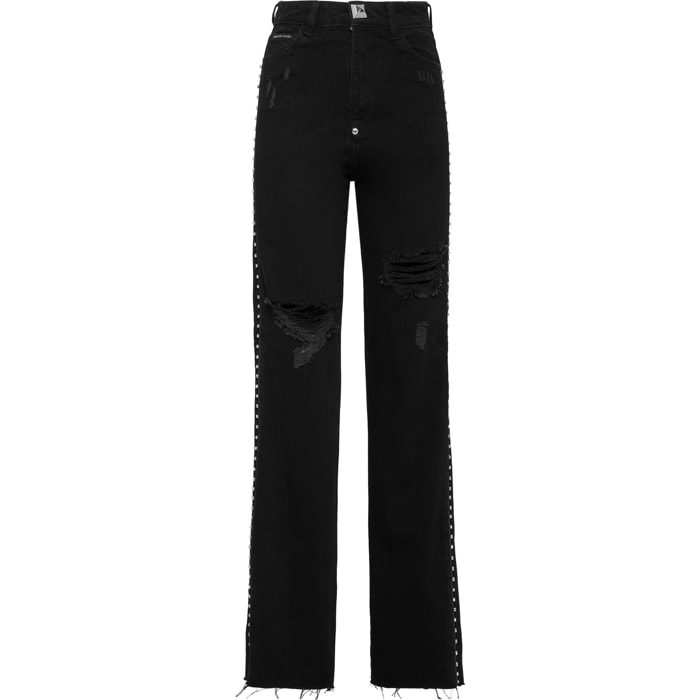 PHILIPP PLEIN Vaqueros de pata ancha