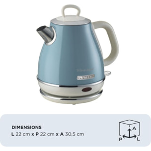 Bouilloire ARIETE vintage bleue