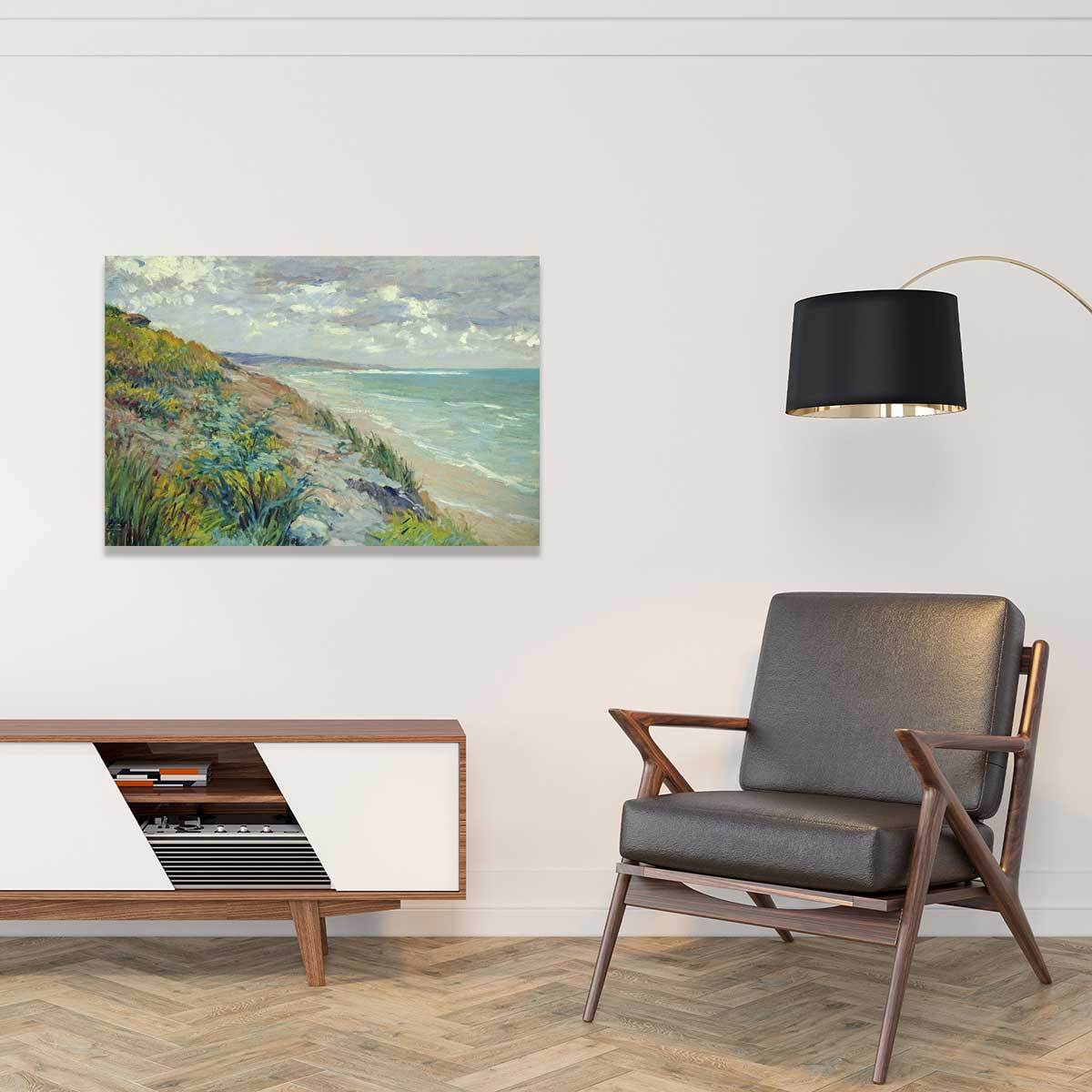 Tableau les falaises de trouville par gustave caillebotte  Toile imprimée