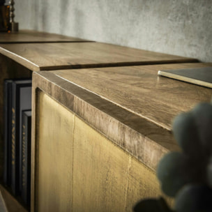 Meuble mural 4 cubes en bois VARA