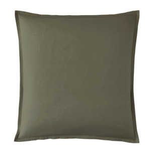 Taie d'oreiller unie en percale de coton, PREMIÈRE, Jungle