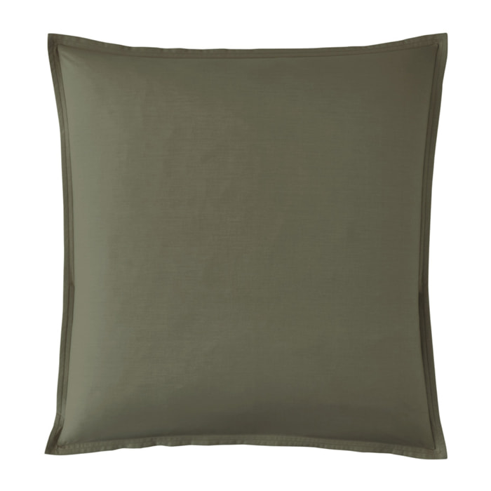 Taie d'oreiller unie en percale de coton, PREMIÈRE, Jungle