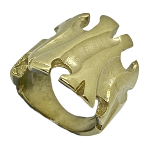 Anillo Root dorado chapado