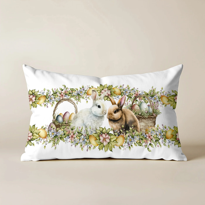 Housse de coussin Easter 3C - 100% coton - Multicolore - 30x50 cm