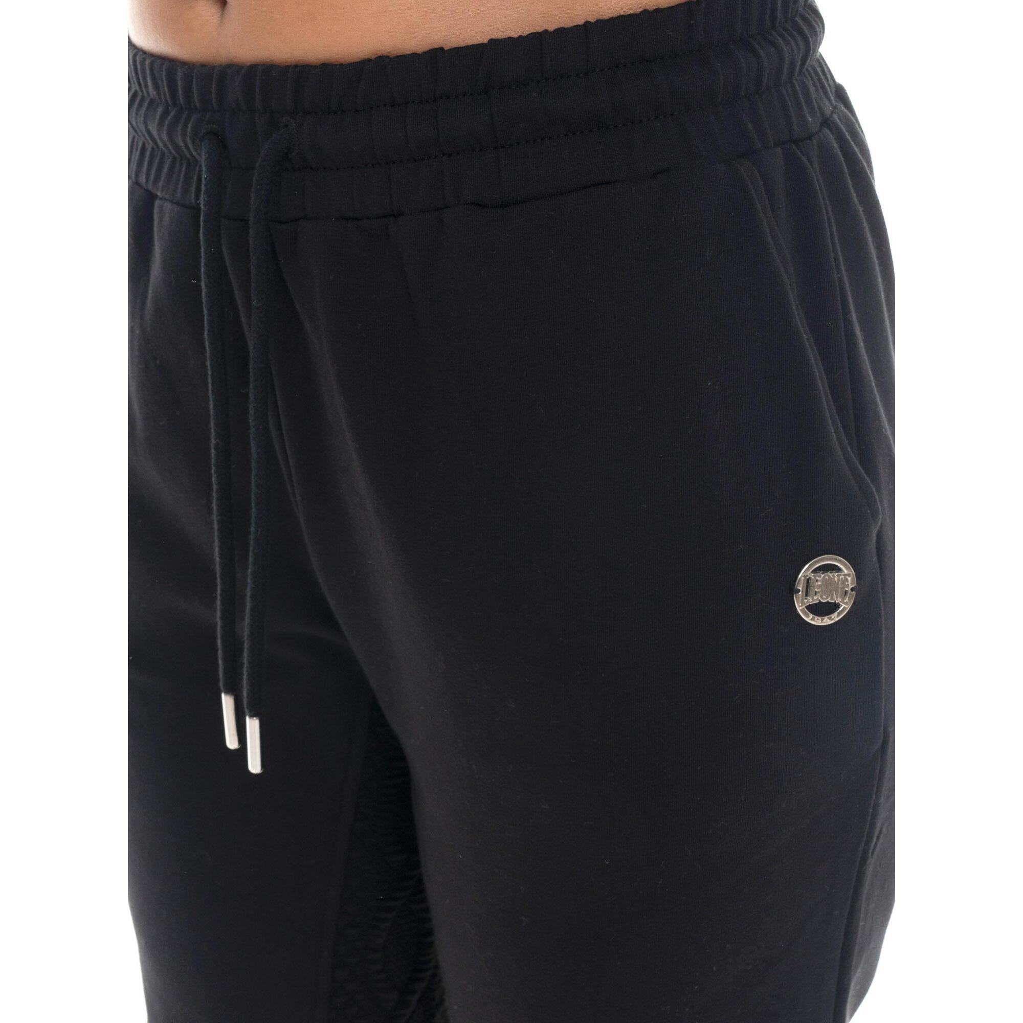 Pantalón de invierno para mujer, bajo acanalado, inserciones trenzadas Leone 1947